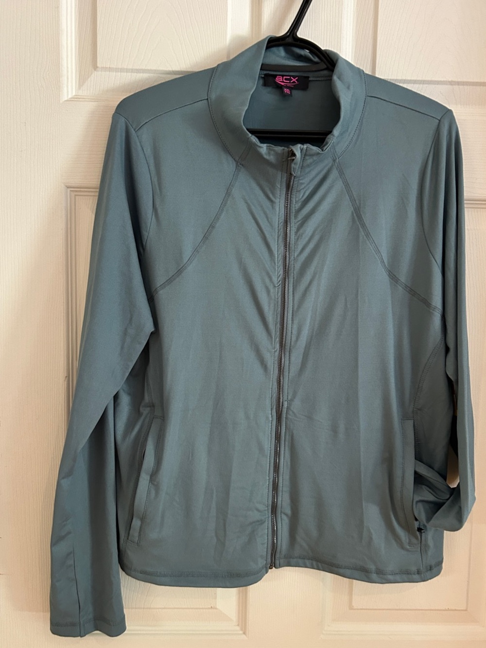 NWT ACX Women's Slate Blue Full-Zip Utility Jacket Size XXL